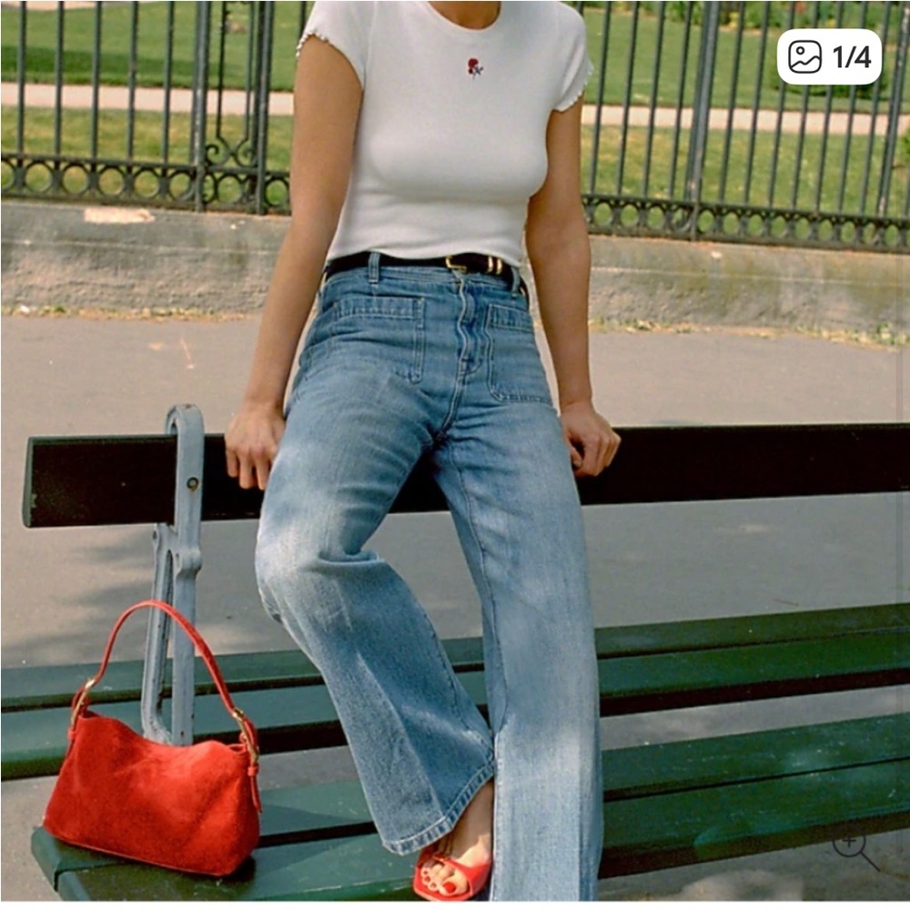Rouje x J Crew Marin High Rise Flare 26
